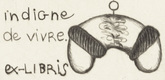 Louise Bourgeois. Ex Libris (for Paulo Herkenhoff). 2002