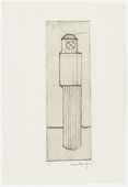 Louise Bourgeois. Plate 1 of 9, from the illustrated book, He Disappeared into Complete Silence. 1946-1947