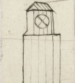 Louise Bourgeois. Plate 1 of 9, from the illustrated book, He Disappeared into Complete Silence. 1946-1947