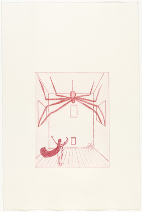 Louise Bourgeois. Spider, plate 11 of 11, from the illustrated book, He Disappeared into Complete Silence, second edition. 2001