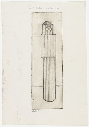 Louise Bourgeois. Plate 1 of 9, from the illustrated book, He Disappeared into Complete Silence. 1946-1947