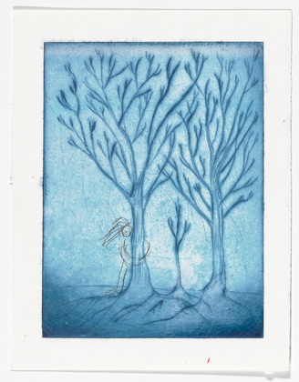Louise Bourgeois. Untitled (Three Trees), from the editioned series of portfolios, Les Arbres (1-6). 2004