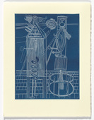 Louise Bourgeois. Plate 7 of 11, from the illustrated book, He Disappeared into Complete Silence, second edition. 1999