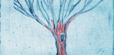 Louise Bourgeois. Untitled (Wide Tree), from the editioned series of portfolios, Les Arbres (1-6). 2004