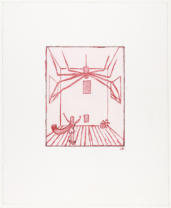 Louise Bourgeois. Spider, plate 11 of 11, from the illustrated book, He Disappeared into Complete Silence, second edition. 2001