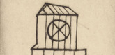 Louise Bourgeois. Plate 1 of 9, from the illustrated book, He Disappeared into Complete Silence. 1984-1993