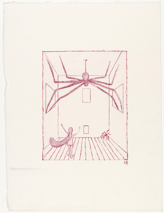 Louise Bourgeois. Spider, plate 11 of 11, from the illustrated book, He Disappeared into Complete Silence, second edition. 2001-2002