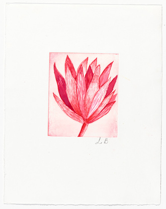 Louise Bourgeois. Untitled (Branch with Leaf Cluster), in Les Arbres (3), from the editioned series of portfolios, Les Arbres (1-6). 2004