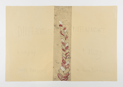 Louise Bourgeois. Untitled, no. 1 of 4, from the series, Differentiate. 2009