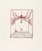 Louise Bourgeois. Spider, plate 11 of 11, from the illustrated book, He Disappeared into Complete Silence, second edition. 2001-2002