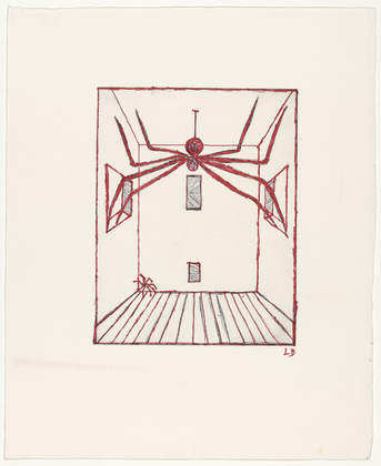 Louise Bourgeois. Spider, plate 11 of 11, from the illustrated book, He Disappeared into Complete Silence, second edition. 2001-2002