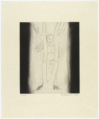 Louise Bourgeois. Embracing the Tree. 2000