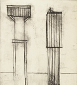 Louise Bourgeois. Plate 2 of 9, from the illustrated book, He Disappeared into Complete Silence. 1946-1947