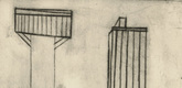 Louise Bourgeois. Plate 2 of 9, from the illustrated book, He Disappeared into Complete Silence. 1946-1947