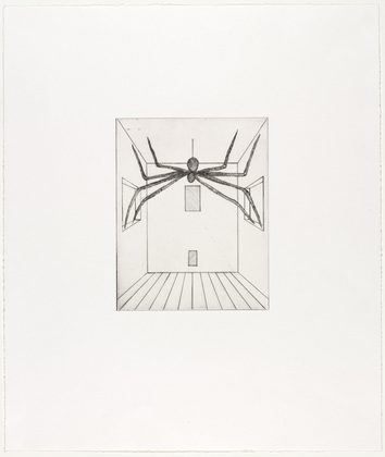 Louise Bourgeois. Spider, plate 11 of 11, from the illustrated book, He Disappeared into Complete Silence, second edition. 2001-2002