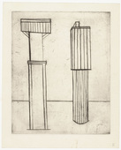 Louise Bourgeois. Plate 2 of 9, from the illustrated book, He Disappeared into Complete Silence. 1946-1947