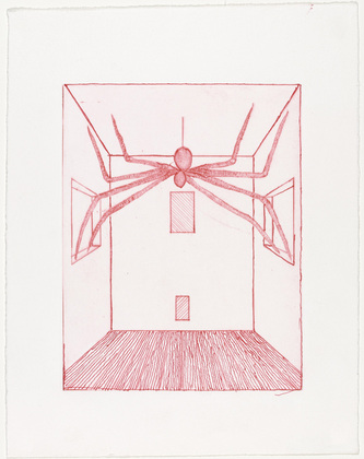 Louise Bourgeois. Spider, plate 11 of 11, from the illustrated book, He Disappeared into Complete Silence, second edition. 2001-2002