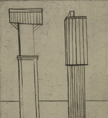 Louise Bourgeois. Plate 2 of 9, from the illustrated book, He Disappeared into Complete Silence. 1946-1947