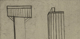 Louise Bourgeois. Plate 2 of 9, from the illustrated book, He Disappeared into Complete Silence. 1946-1947