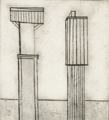 Louise Bourgeois. Plate 2 of 9, from the illustrated book, He Disappeared into Complete Silence. 1946-1947