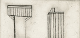 Louise Bourgeois. Plate 2 of 9, from the illustrated book, He Disappeared into Complete Silence. 1946-1947