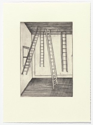 Louise Bourgeois. Plate 8 of 11, from the illustrated book, He Disappeared into Complete Silence, second edition. 1995