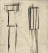 Louise Bourgeois. Plate 2 of 9, from the illustrated book, He Disappeared into Complete Silence. 1946-1947