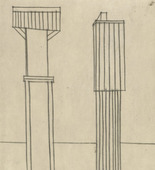 Louise Bourgeois. Plate 2 of 11, from the illustrated book, He Disappeared into Complete Silence, second edition. 1990; reprinted 1993