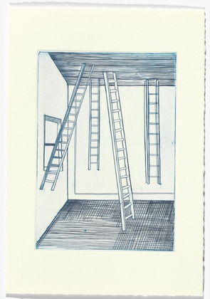Louise Bourgeois. Plate 8 of 11, from the illustrated book, He Disappeared into Complete Silence, second edition. 1997-2003