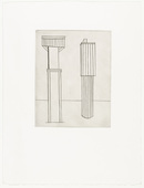 Louise Bourgeois. Plate 2 of 11, from the illustrated book, He Disappeared into Complete Silence, second edition. 1990; reprinted 1993
