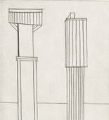 Louise Bourgeois. Plate 2 of 11, from the illustrated book, He Disappeared into Complete Silence, second edition. 1990; reprinted 1993