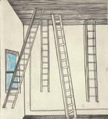 Louise Bourgeois. Plate 8 of 11, from the illustrated book, He Disappeared into Complete Silence, second edition. 1997-2003