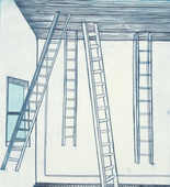 Louise Bourgeois. Plate 8 of 11, from the illustrated book, He Disappeared into Complete Silence, second edition. 1997-2003