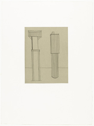 Louise Bourgeois. Plate 2 of 11, from the illustrated book, He Disappeared into Complete Silence, second edition. 1990; reprinted 1993