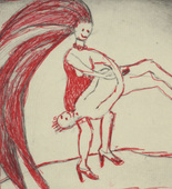 Louise Bourgeois. Untitled, plate 2 of 5, from the illustrated book, The Laws of Nature. 2000-2001