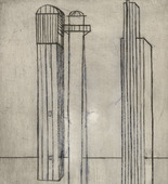 Louise Bourgeois. Plate 3 of 9, from the illustrated book, He Disappeared into Complete Silence. 1946-1947