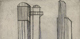 Louise Bourgeois. Plate 3 of 9, from the illustrated book, He Disappeared into Complete Silence. 1946-1947