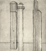 Louise Bourgeois. Plate 3 of 9, from the illustrated book, He Disappeared into Complete Silence. 1946-1947