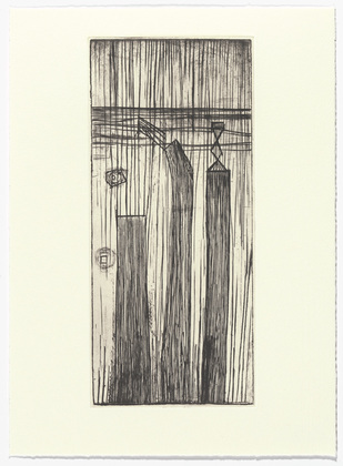 Louise Bourgeois. Plate 9 of 9, from the illustrated book, He Disappeared into Complete Silence, second edition. 1995