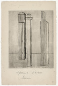 Louise Bourgeois. Plate 3 of 9, from the illustrated book, He Disappeared into Complete Silence. 1946-1947