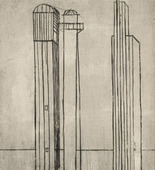 Louise Bourgeois. Plate 3 of 9, from the illustrated book, He Disappeared into Complete Silence. 1946-1947