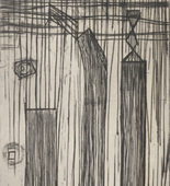Louise Bourgeois. Plate 9 of 9, from the illustrated book, He Disappeared into Complete Silence, second edition. 1995