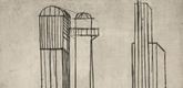 Louise Bourgeois. Plate 3 of 9, from the illustrated book, He Disappeared into Complete Silence. 1946-1947