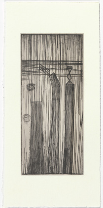 Louise Bourgeois. Plate 9 of 9, from the illustrated book, He Disappeared into Complete Silence, second edition. 1995
