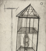 Louise Bourgeois. Plate 4 of 9, from the illustrated book, He Disappeared into Complete Silence. 1947