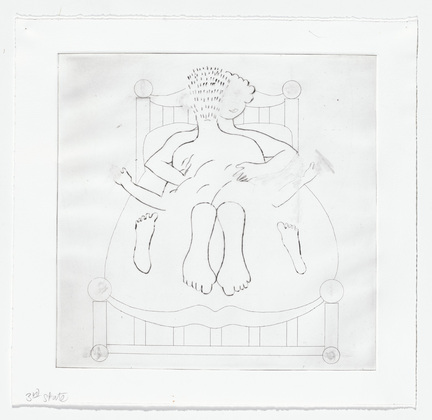 Louise Bourgeois. Untitled, plate 6 of 7, from the portfolio, Metamorfosis. 1997
