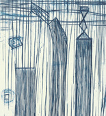 Louise Bourgeois. Plate 9 of 9, from the illustrated book, He Disappeared into Complete Silence, second edition. 1995-2003