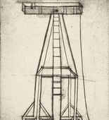 Louise Bourgeois. Plate 5 of 9, from the illustrated book, He Disappeared into Complete Silence. 1946-1947