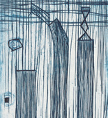 Louise Bourgeois. Plate 9 of 9, from the illustrated book, He Disappeared into Complete Silence, second edition. 1995-2003