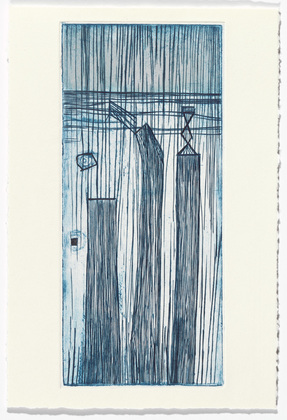 Louise Bourgeois. Plate 9 of 9, from the illustrated book, He Disappeared into Complete Silence, second edition. 1995-2003